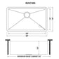 Ruvati 30" Gravena Single Bowl Undermount Kitchen Sink - RVH7300