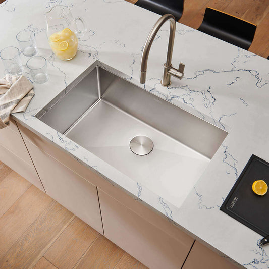 Ruvati 30" Gravena Single Bowl Undermount Kitchen Sink - RVH7300