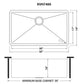 Ruvati 32" Gravena Single Bowl Undermount Kitchen Sink - RVH7400
