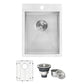 Ruvati 15" x 20" Tirana Stainless Steel Bar Prep Sink Drop-In - RVH8110