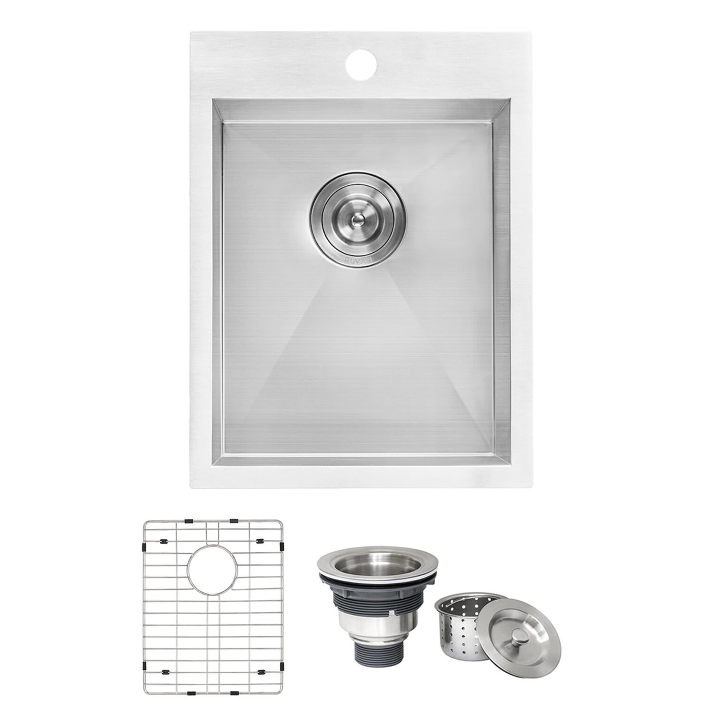 Ruvati 15" x 20" Tirana Stainless Steel Bar Prep Sink Drop-In - RVH8110