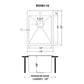 Ruvati 15" x 20" Tirana Stainless Steel Bar Prep Sink Drop-In - RVH8110
