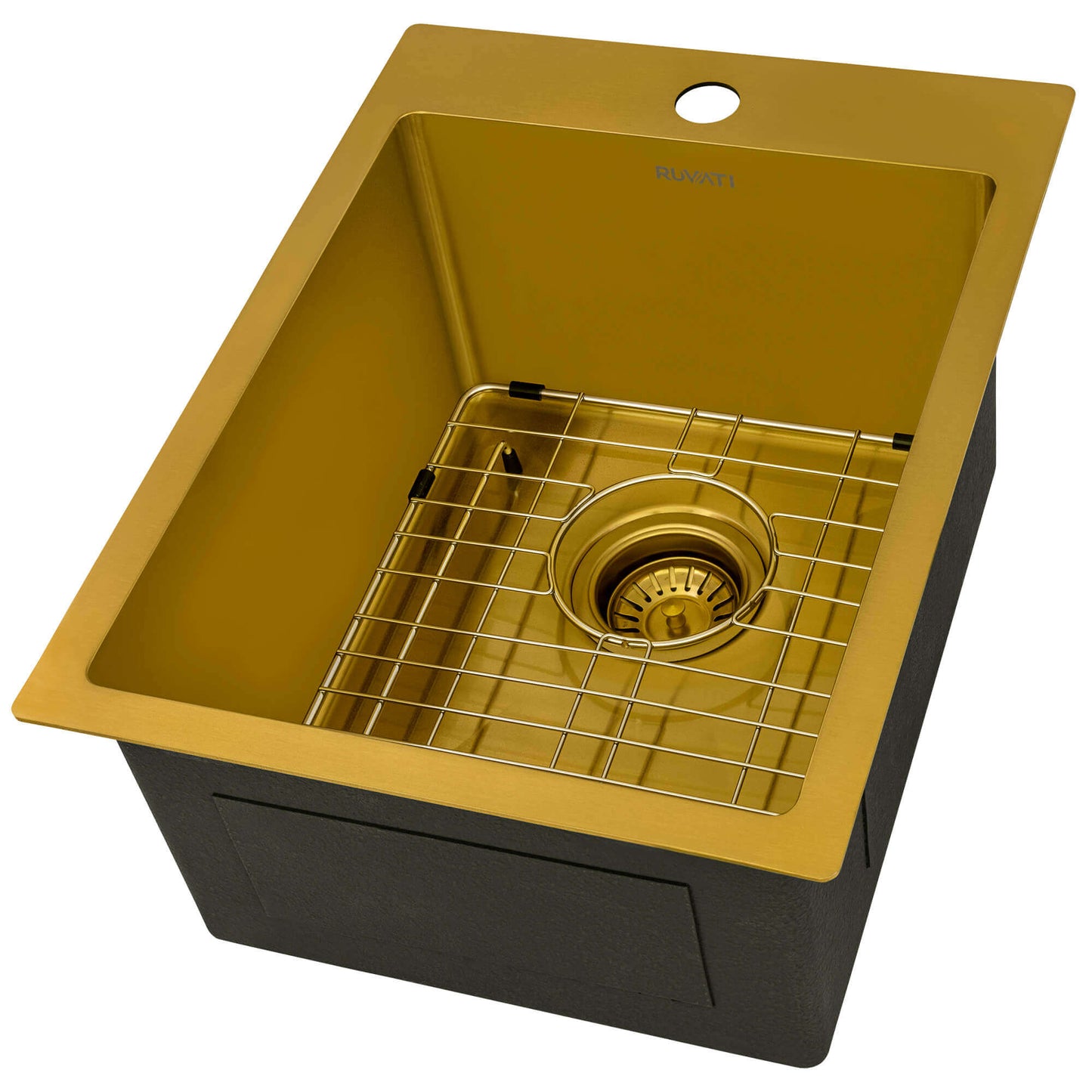Ruvati 15" x 20" Terraza Nano-PVD Bar Prep Sink Drop-In - RVH8110