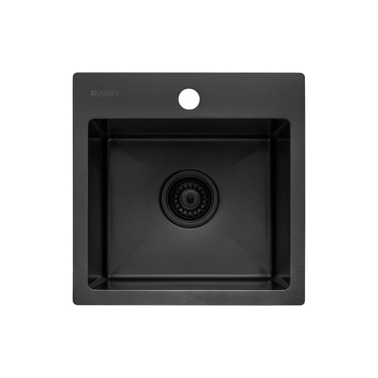 Ruvati 15" Terraza Nano-PVD Bar Prep Sink Drop-In - RVH8115