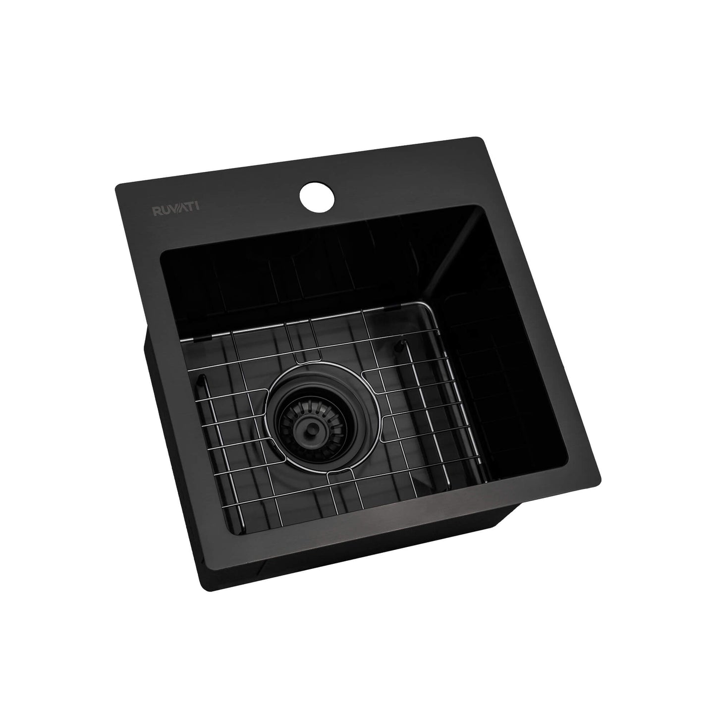 Ruvati 15" Terraza Nano-PVD Bar Prep Sink Drop-In - RVH8115