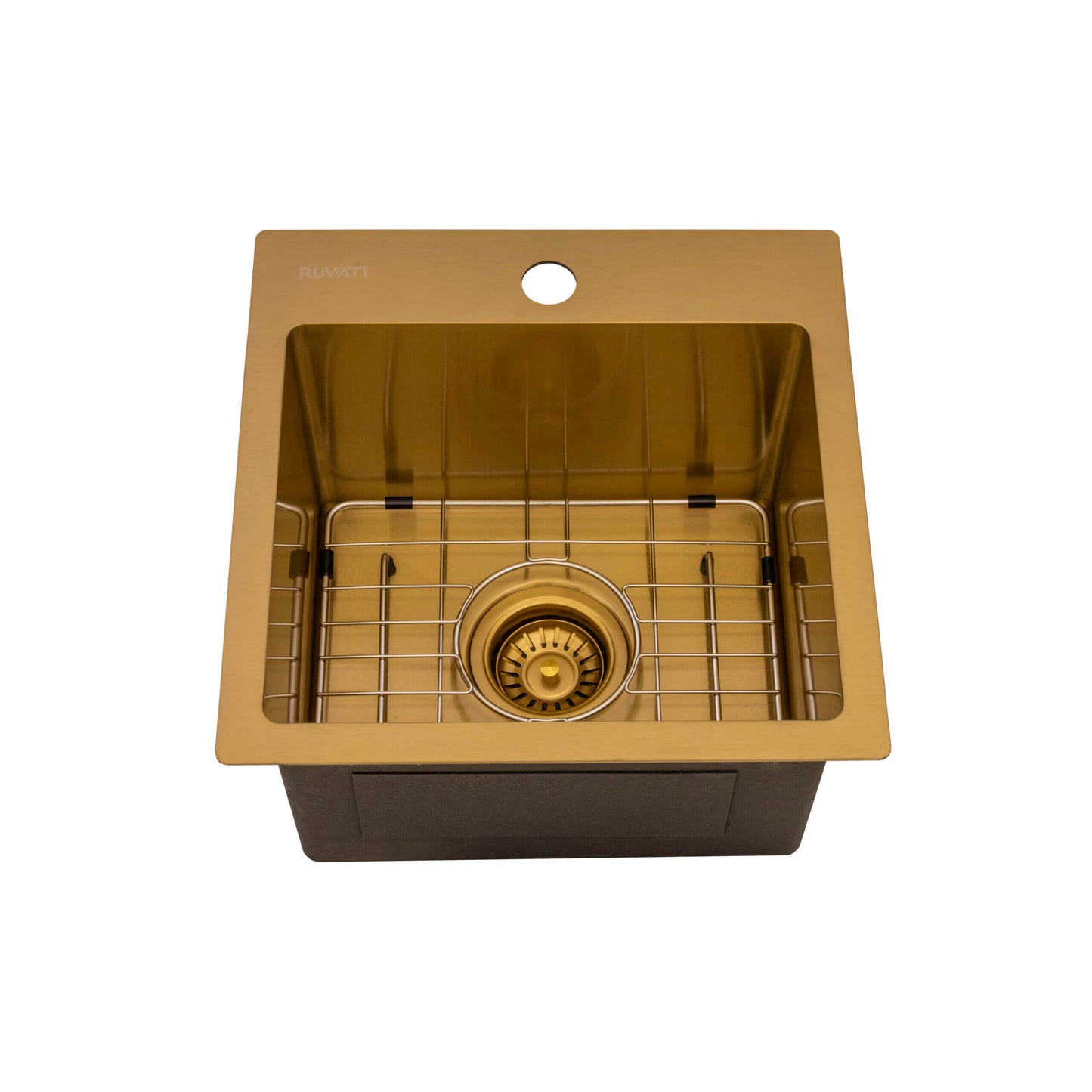 Ruvati 15" Terraza Nano-PVD Bar Prep Sink Drop-In - RVH8115