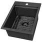 Ruvati 15" x 20" Giana Nano-PVD Workstation Bar Sink Drop-In - RVH8210
