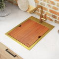 Ruvati 15" x 20" Giana Nano-PVD Workstation Bar Sink Drop-In - RVH8210