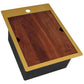 Ruvati 15" x 20" Giana Nano-PVD Workstation Bar Sink Drop-In - RVH8210