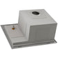Ruvati Glass Rinser Sink 22 inch Workstation for Wet Bar Bottle Washer Drop in Topmount - RVH8262ST