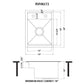 Ruvati 20" Vienna RV Sink with Concealed Faucet - RVH8272
