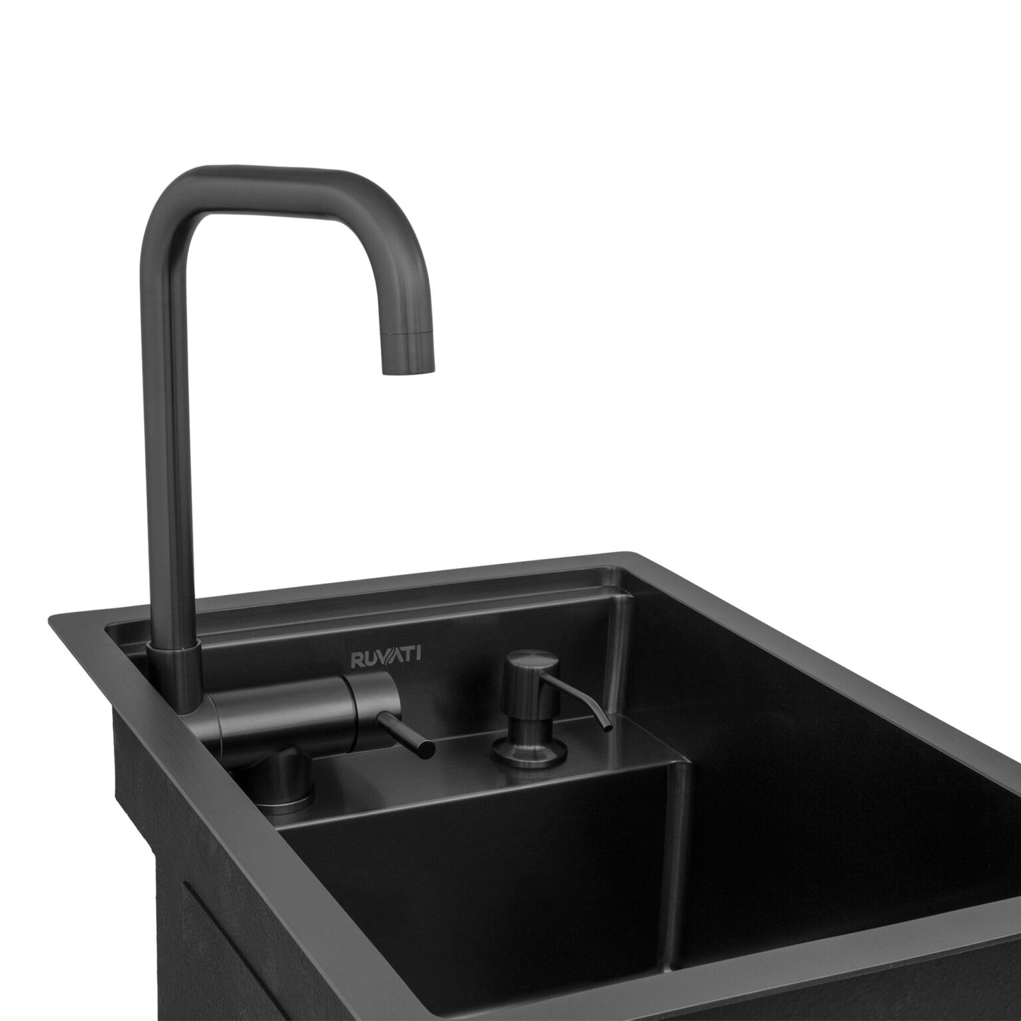 Ruvati 20" Vienna RV Sink with Concealed Faucet - RVH8272