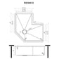 Ruvati 32" Roma Pro Corner Workstation Kitchen Sink - RVH8410ST
