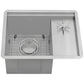 Ruvati 22" Ibiza Glass Rinser Bar Sink Workstation Undermount - RVH8542ST