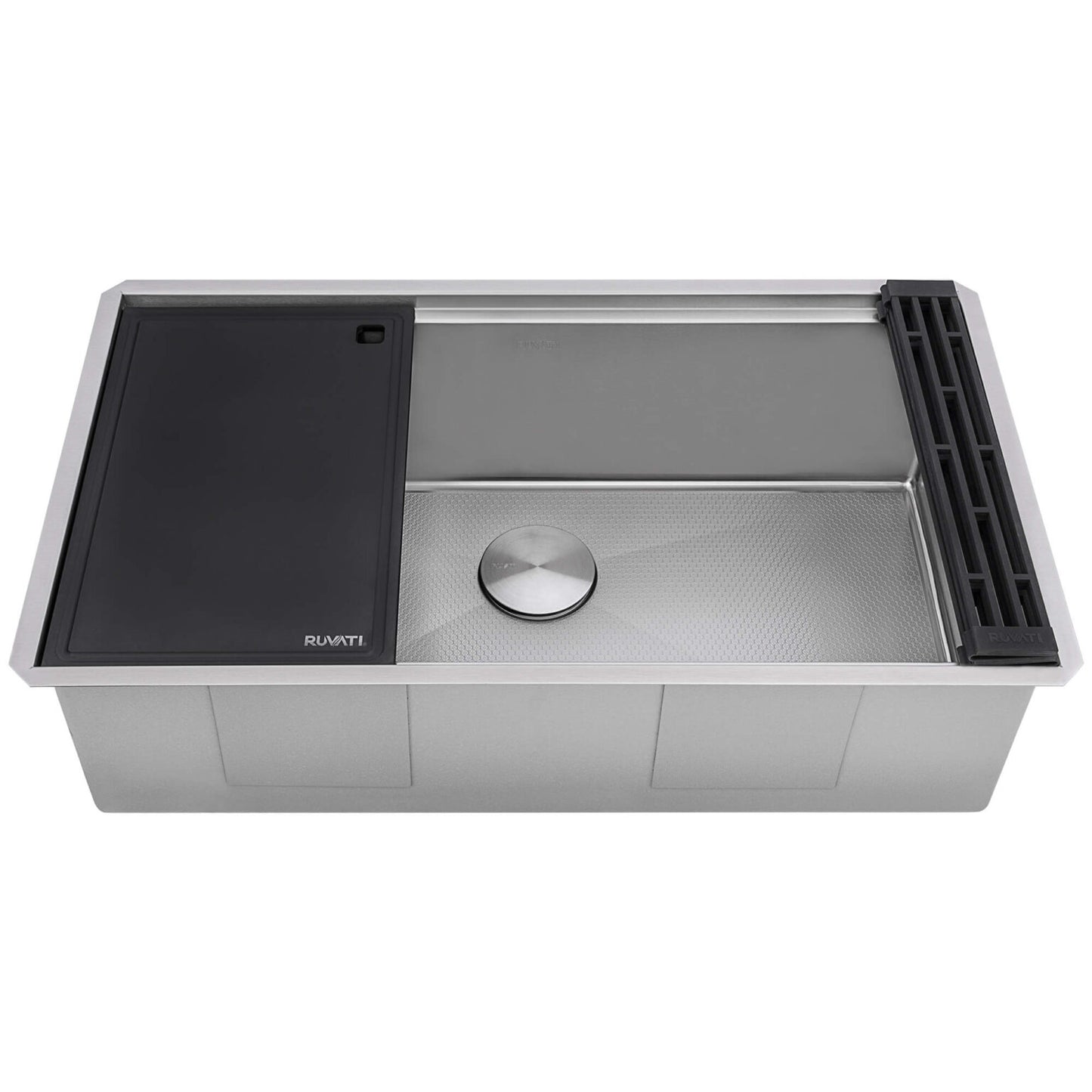 Ruvati 30" Roma Hex LedgeFit® Workstation Kitchen Sink - RVH8630