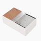 Ruvati 30" Fireclay Workstation Farmhouse Kitchen Sink White - RVL2182WH