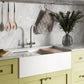 Ruvati 33" Fireclay Workstation Farmhouse Kitchen Sink Double Bowl White - RVL2382WH