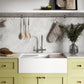 Ruvati 33" Fireclay Workstation Farmhouse Kitchen Sink Double Bowl White - RVL2382WH