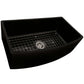 Ruvati 33" Fireclay Bow Front Farmhouse Kitchen Sink - RVL2398