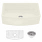 Ruvati 33" Fireclay Bow Front Farmhouse Kitchen Sink - RVL2398