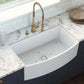 Ruvati 33" Fireclay Bow Front Farmhouse Kitchen Sink - RVL2398