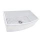 Ruvati 33" Fireclay Bow Front Farmhouse Kitchen Sink - RVL2398