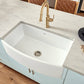 Ruvati 33" Fireclay Bow Front Farmhouse Kitchen Sink - RVL2398