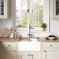 Ruvati 24" Fireclay Workstation Farmhouse Kitchen Sink White - RVL2484WH