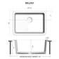 Ruvati 27" Fireclay Dual-Mount Kitchen Sink Single Bowl - RVL2707