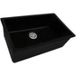 Ruvati 27" Fireclay Dual-Mount Kitchen Sink Single Bowl - RVL2707