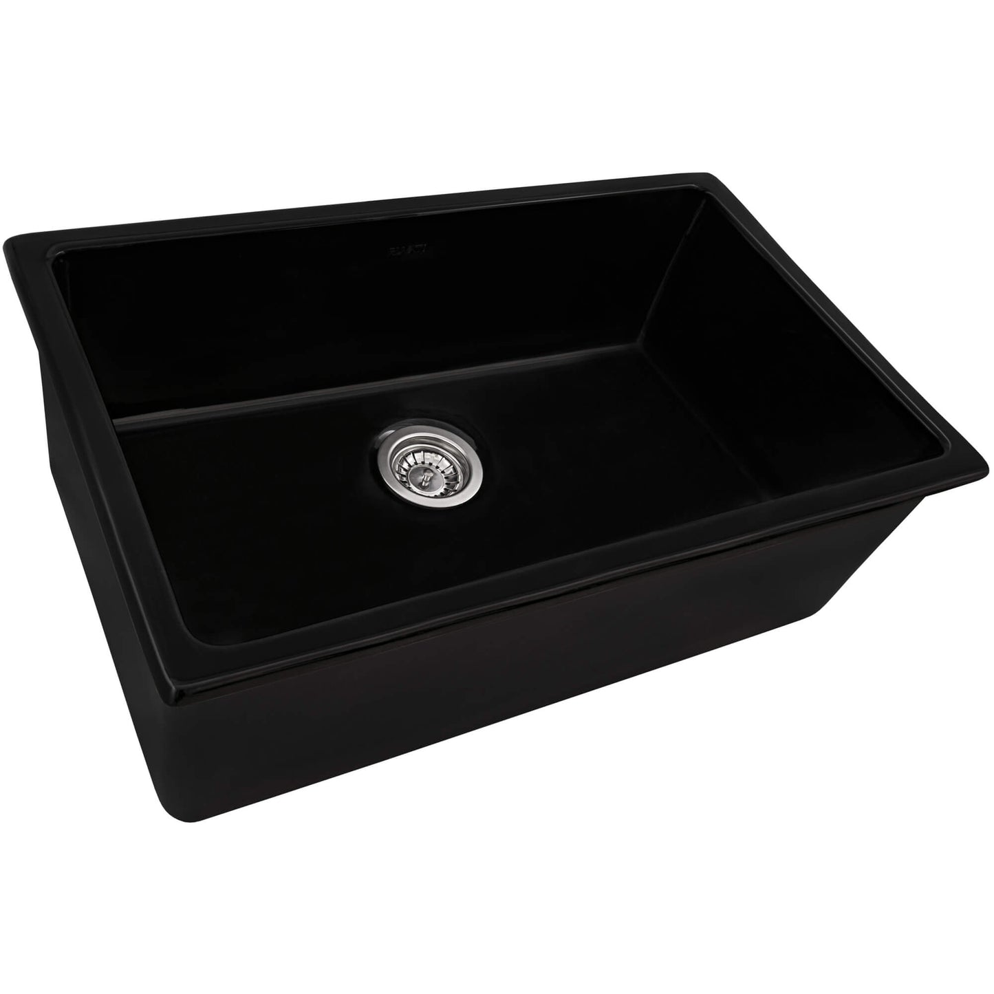Ruvati 27" Fireclay Dual-Mount Kitchen Sink Single Bowl - RVL2707