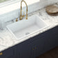 Ruvati 27" Fireclay Dual-Mount Kitchen Sink Single Bowl - RVL2707