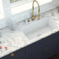 Ruvati 27" Fireclay Dual-Mount Kitchen Sink Single Bowl - RVL2707