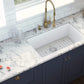 Ruvati 27" Fireclay Dual-Mount Kitchen Sink Single Bowl - RVL2707