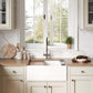 Ruvati 27" Fireclay Workstation Farmhouse Kitchen Sink White - RVL2781WH