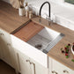 Ruvati 27" Fireclay Workstation Farmhouse Kitchen Sink White - RVL2781WH