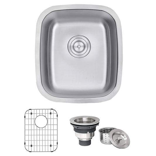 Ruvati 15" Undermount Bar Prep Sink Single Bowl - RVM4110