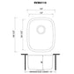 Ruvati 15" Undermount Bar Prep Sink Single Bowl - RVM4110
