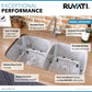 Ruvati 32" Undermount Kitchen Sink 50/50 Double Bowl - RVM4300