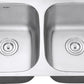 Ruvati 32" Undermount Kitchen Sink 50/50 Double Bowl - RVM4300