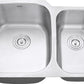 Ruvati 29" Undermount Kitchen Sink 60/40 Double Bowl - RVM4500