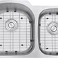 Ruvati 34" Undermount Kitchen Sink 60/40 Double Bowl - RVM4600