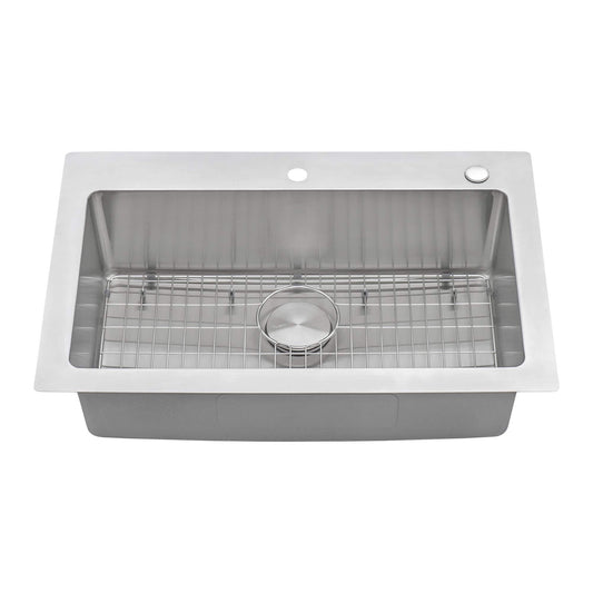 Ruvati 33" Topmount Kitchen Sink Single Bowl - RVM5001