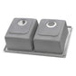 Ruvati 33" Topmount Kitchen Sink 50/50 Double Bowl - RVM5150