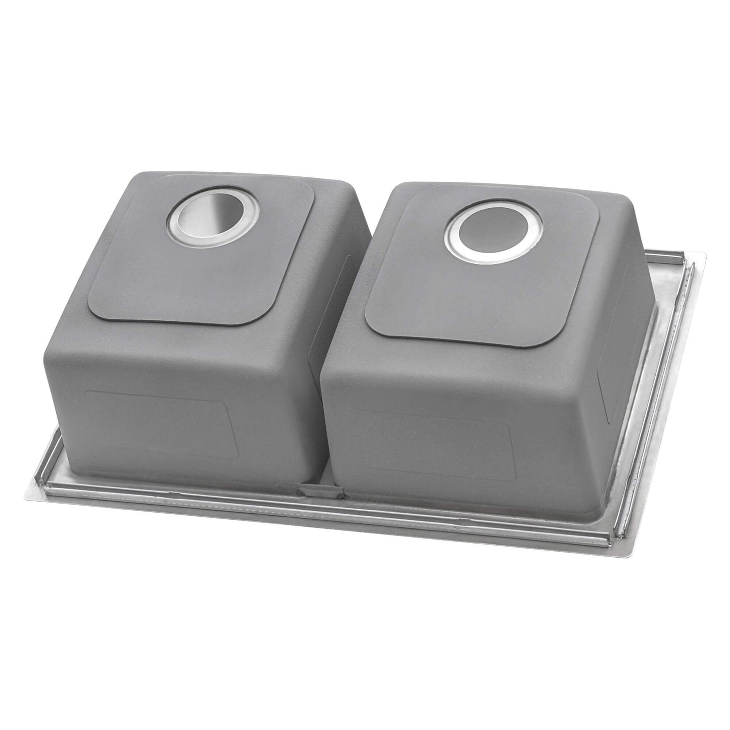 Ruvati 33" Topmount Kitchen Sink 50/50 Double Bowl - RVM5150