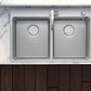 Ruvati 33" Topmount Kitchen Sink 50/50 Double Bowl - RVM5150