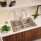 Ruvati 33" Topmount Kitchen Sink 50/50 Double Bowl - RVM5150