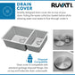 Ruvati 32" Undermount Kitchen Sink 70/30 Double Bowl - RVM5300