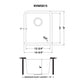 Ruvati 15" Undermount Bar Prep Kitchen Sink Single Bowl - RVM5815