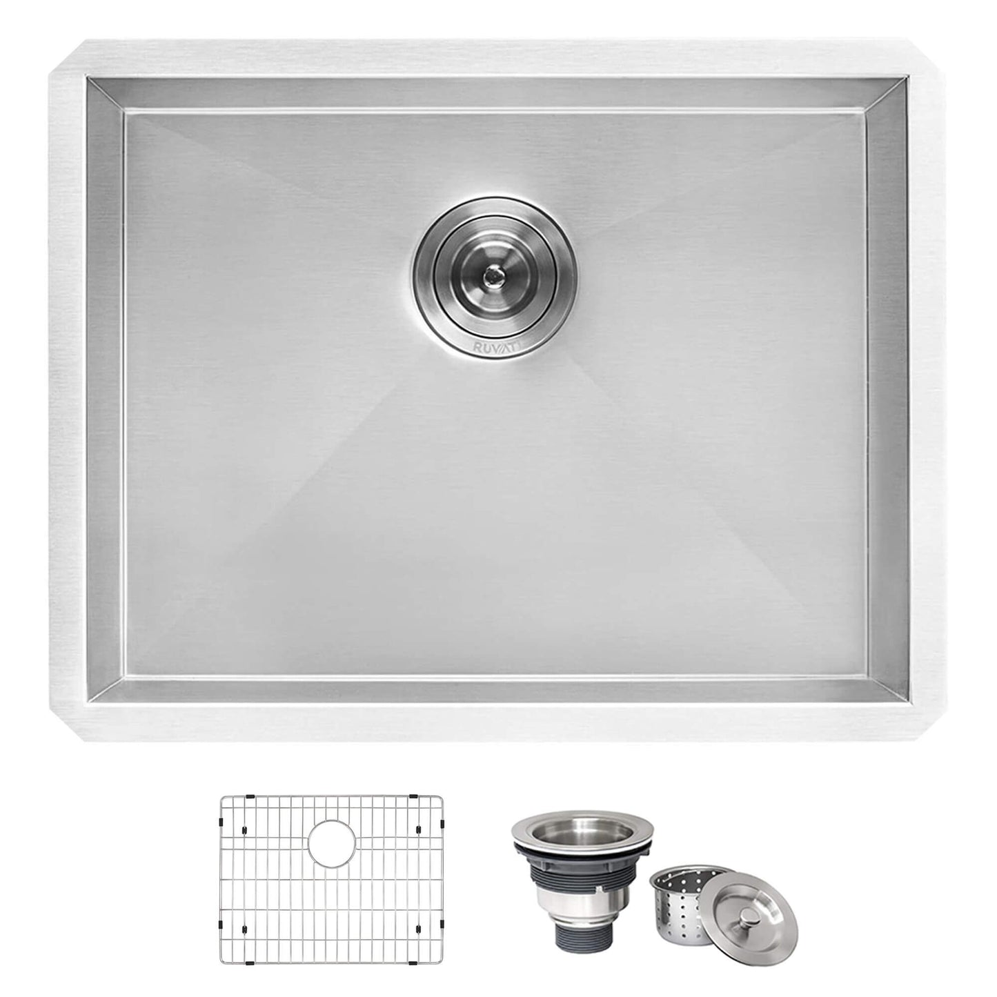 Ruvati 23" Deep Laundry Utility Sink Undermount - RVU6100